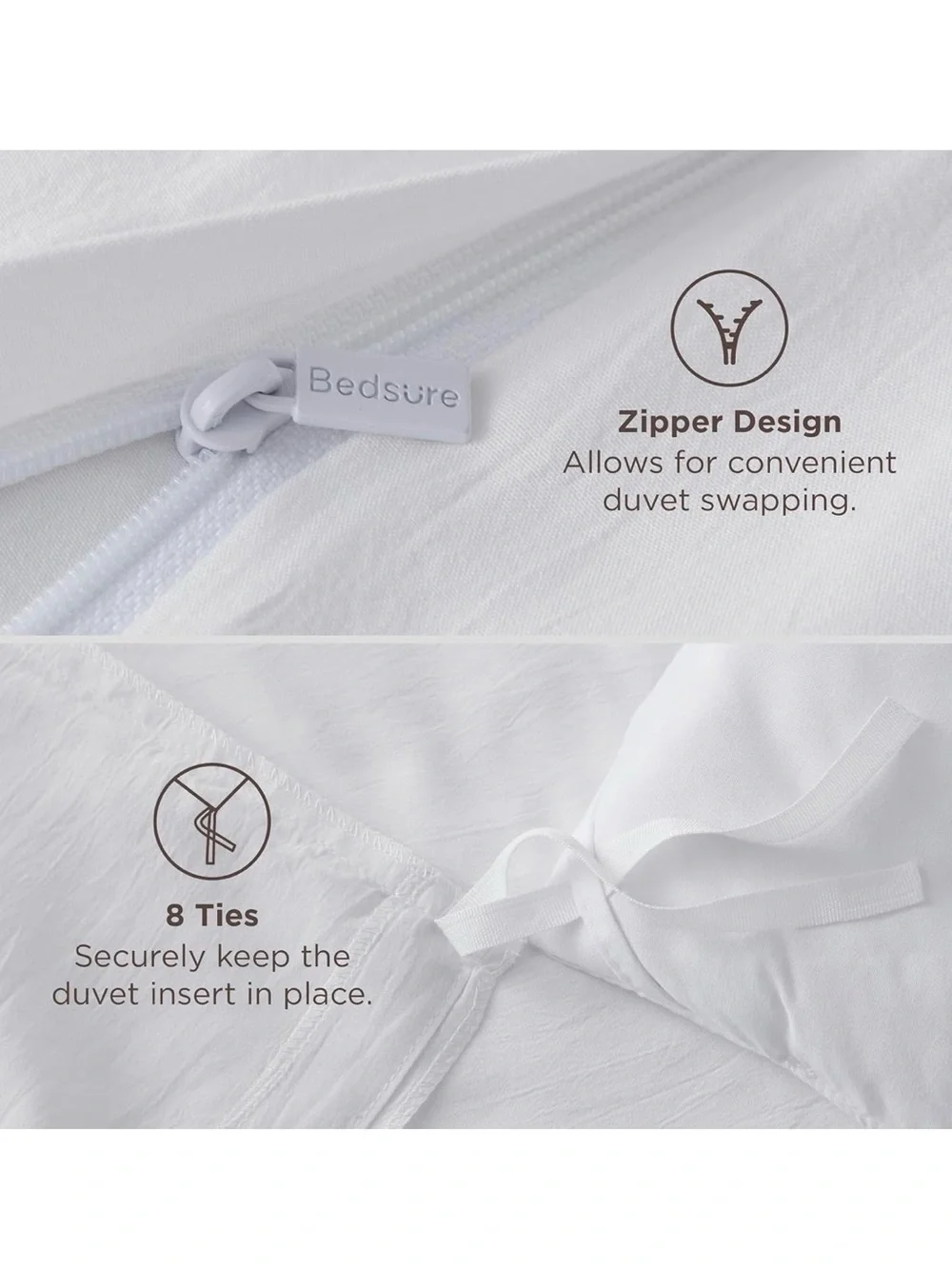White King Duvet Cover Set – Soft Breathable Bedding